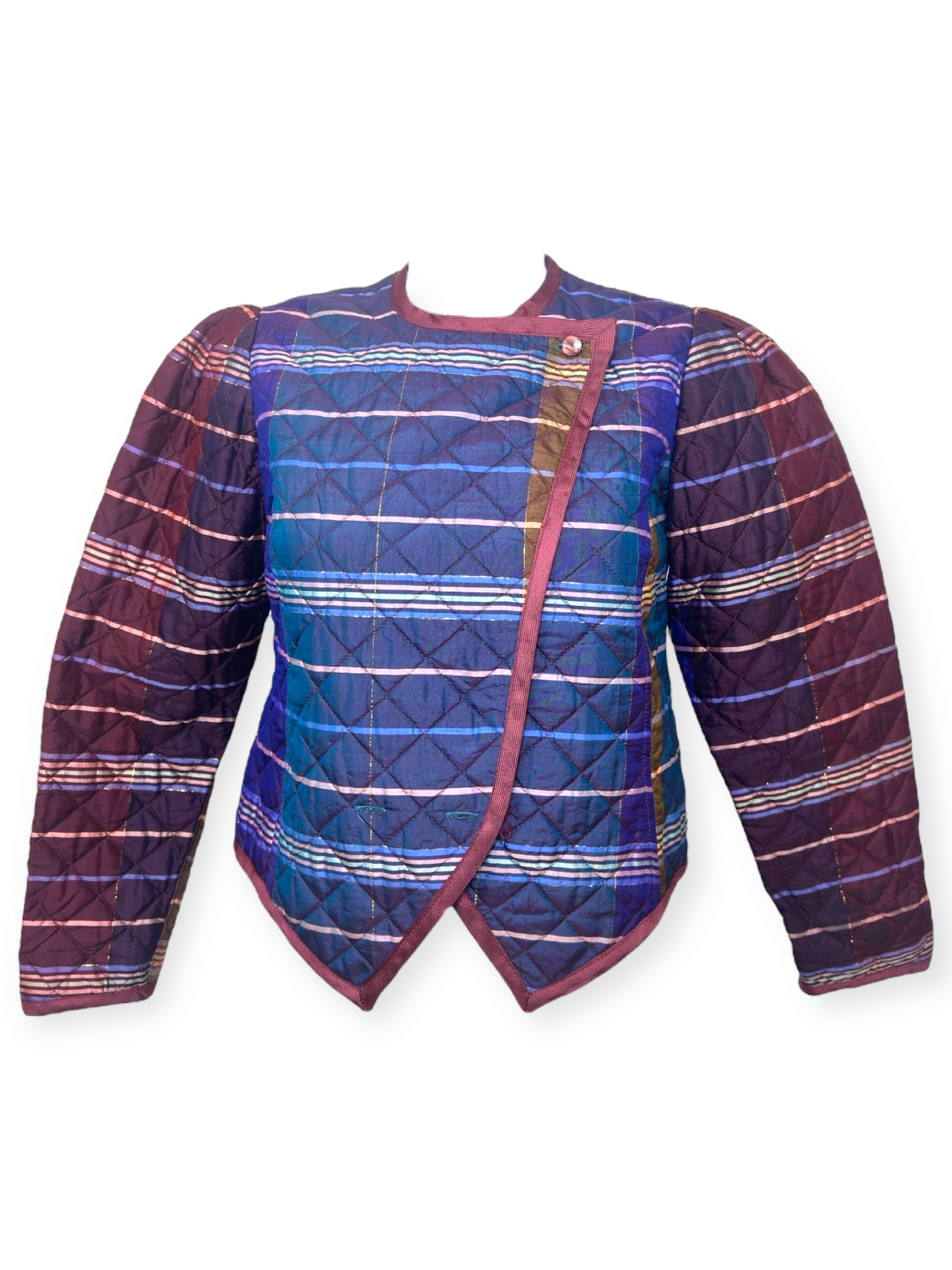 Sélection Paris Bonheur – Platine Paris – Veste Matelassée Boho Couture – Made in France – Années 80