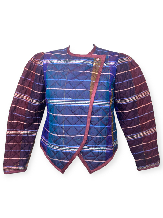 Sélection Paris Bonheur – Platine Paris – Veste Matelassée Boho Couture – Made in France – Années 80