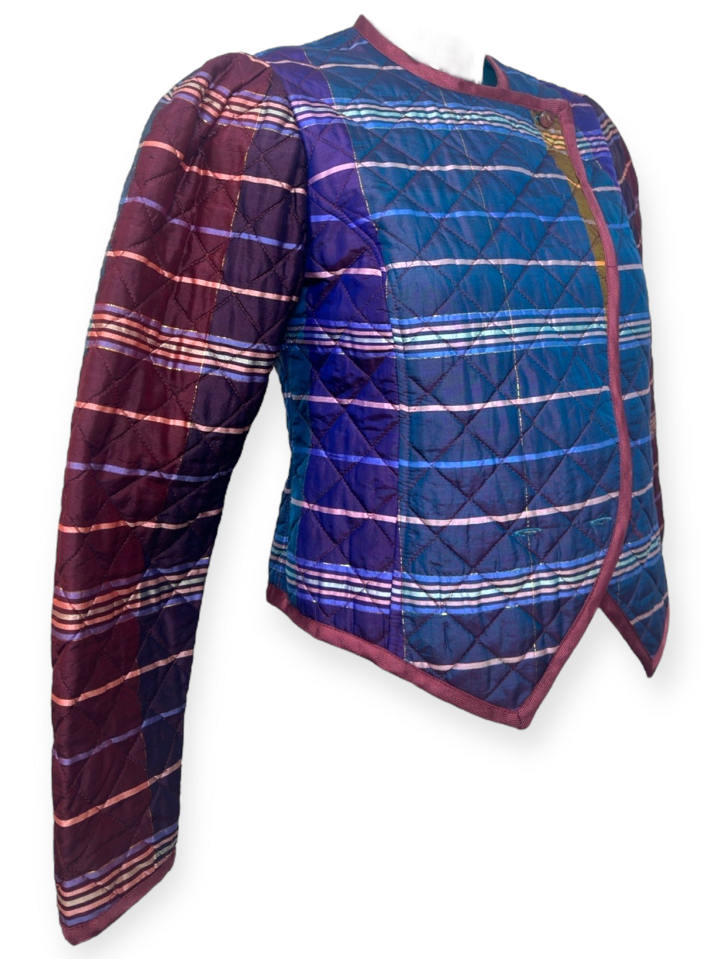 Sélection Paris Bonheur – Platine Paris – Veste Matelassée Boho Couture – Made in France – Années 80