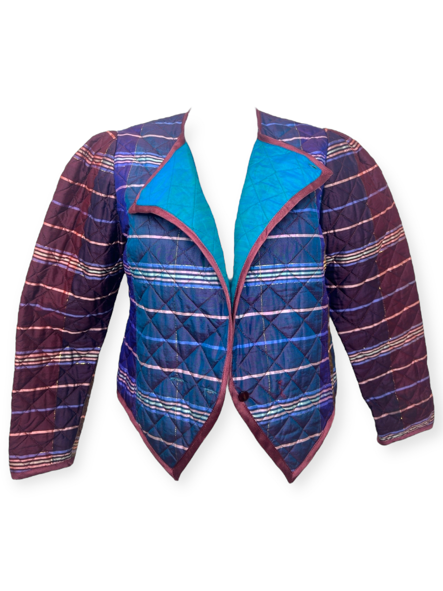 Sélection Paris Bonheur – Platine Paris – Veste Matelassée Boho Couture – Made in France – Années 80