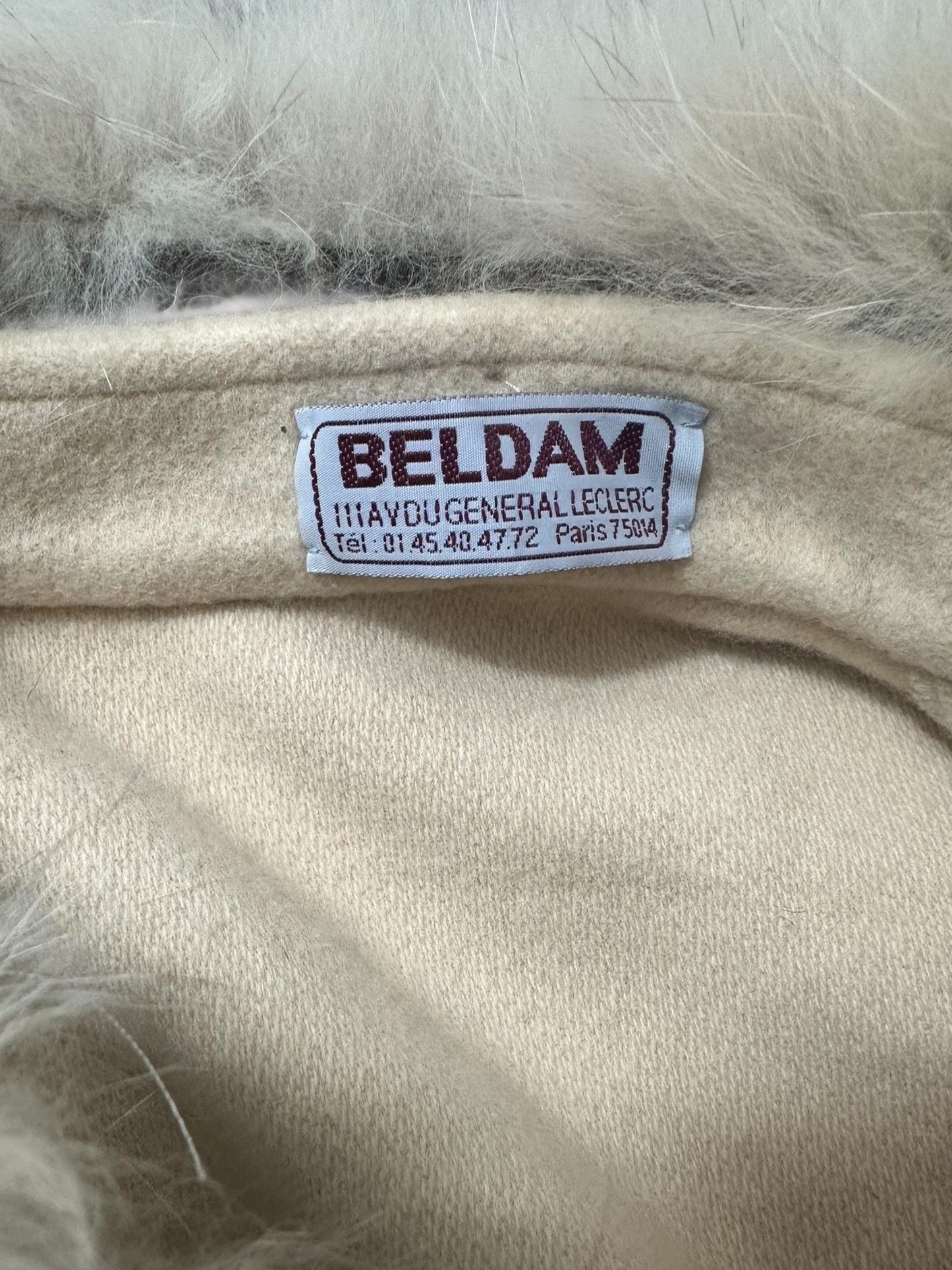 Sélection Paris Bonheur - Beldam Paris- Cape 90 col fourrure - Made in France