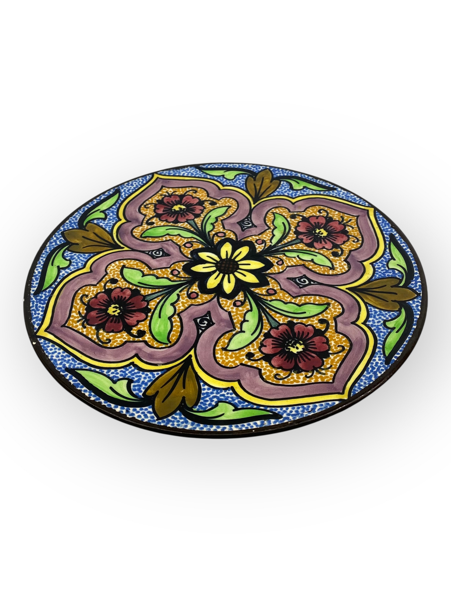 Plato Passeo 1964 Pintado a mano