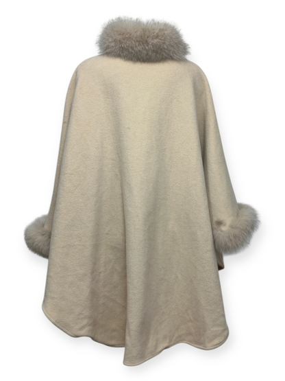 Sélection Paris Bonheur - Beldam Paris- Cape 90 col fourrure - Made in France